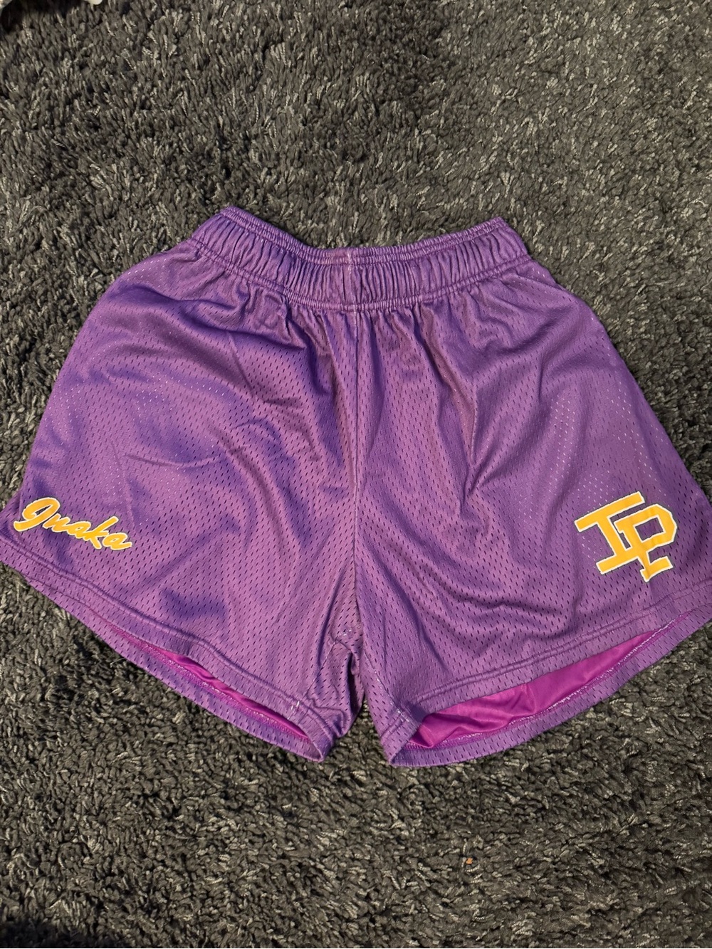 Inaka Mesh Shorts Purple Athletic Mesh Shorts